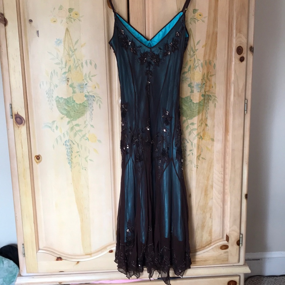PAPELLE BOUTIQUE EVENING Cocktail Dress Sz. 10 - Picture 4 of 8